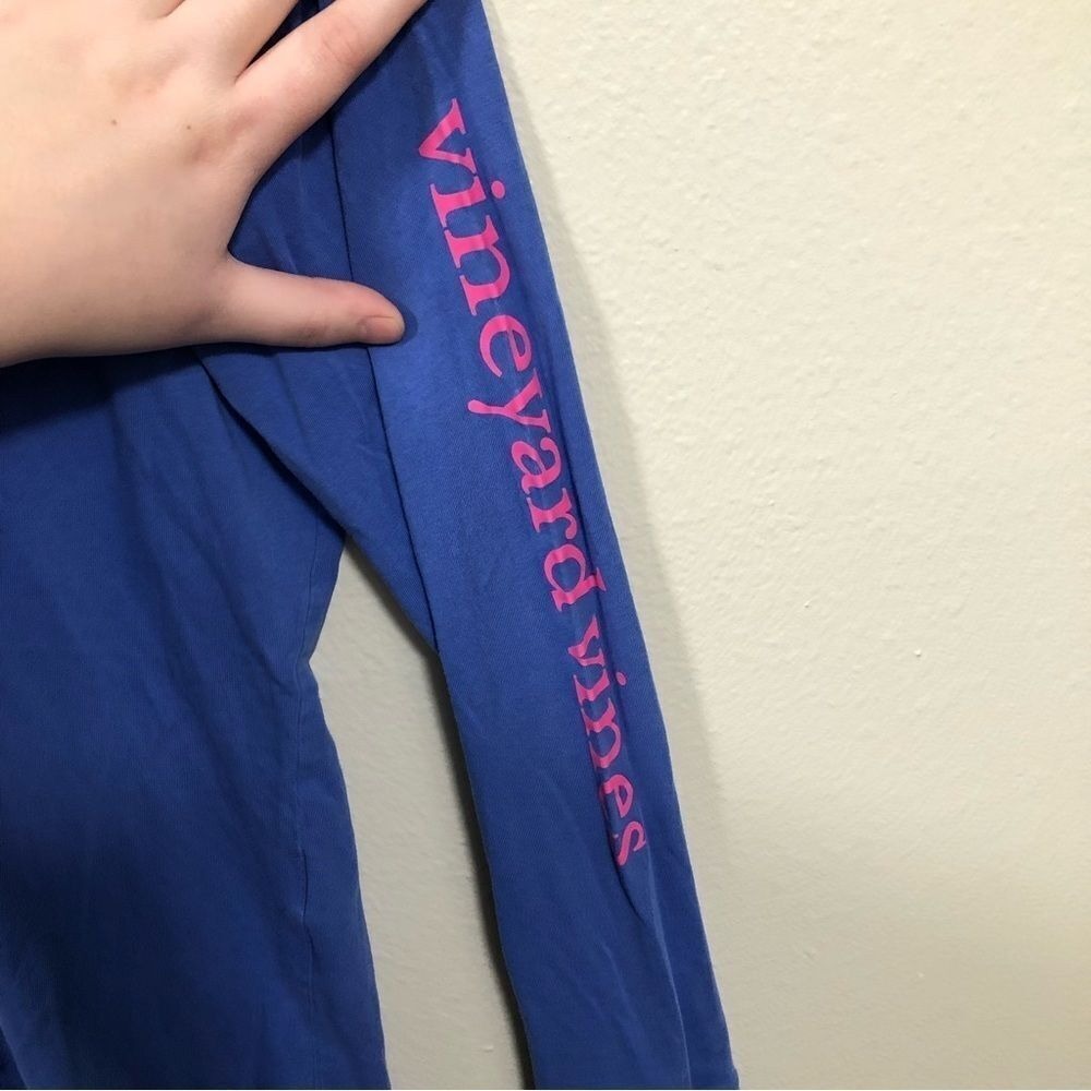 Vineyard Vines long sleeve sub whale tee hooded T-shirt women SIZE XS - Picture 9 of 9